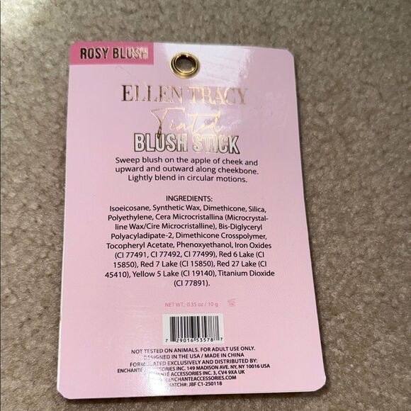 Ellen Tracy Rosy Blush Stick NIP - Picture 3 of 3